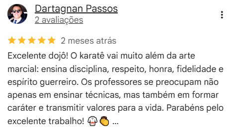 Avaliação de Dartagnan Passos sobre o Fudoshin Dojo